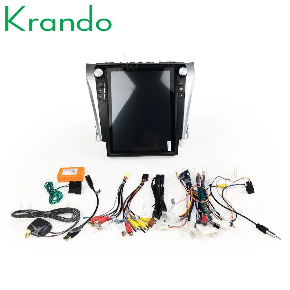 

Krando Android 8.1 12.1" verticial screen car navigation system for Toyota Camry 50 2013-2016 entertainment dvd player
