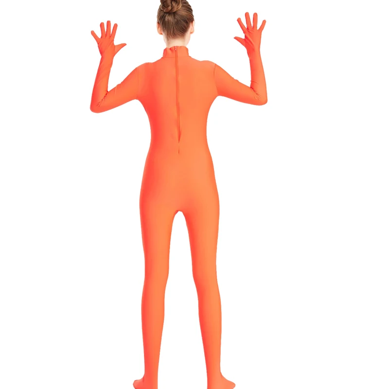 Женский полный купальник боди трико лайкра спандекс зентай сексуальный высокий