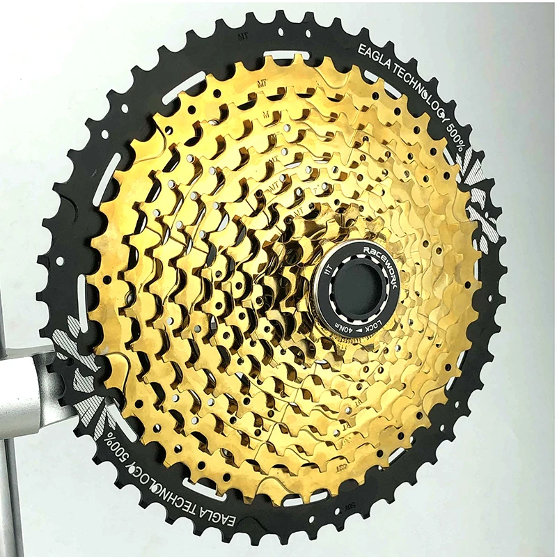 Кассета 11 скоростей MTB широкое соотношение свободное колесо 11-50T золото