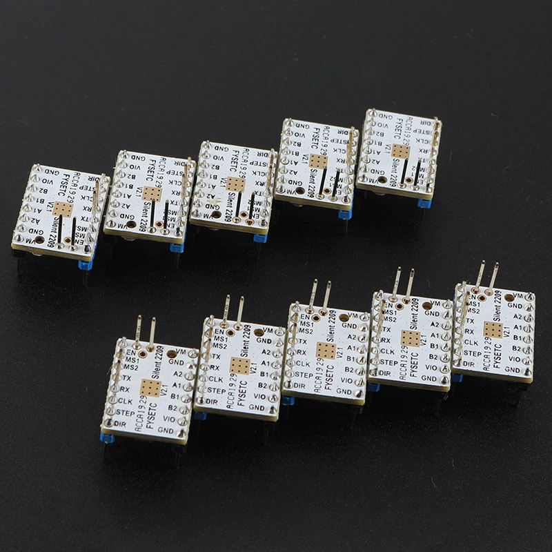 10 шт. TMC2209 V2.1 шаговый двигатель драйвер шаговые палочки бесшумный 256 микрошагов