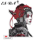 Автомобильные наклейки и стикеры виниловые женские Самурайские пеганины водонепроницаемые 3 м для кувшина на шлем для ноутбука настенный холодильник домашний декор