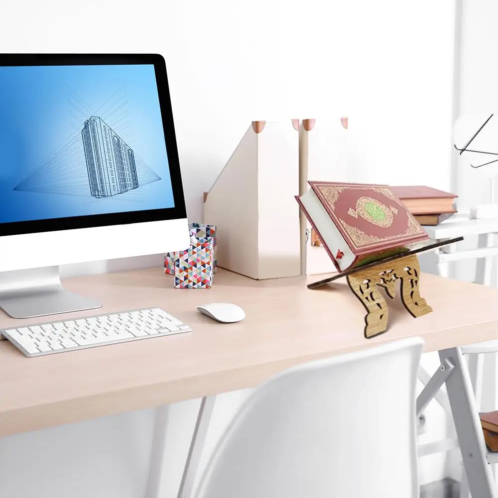 Мини Подставка для книг ИД Мубарак деревянная Библейская полая полка хранения