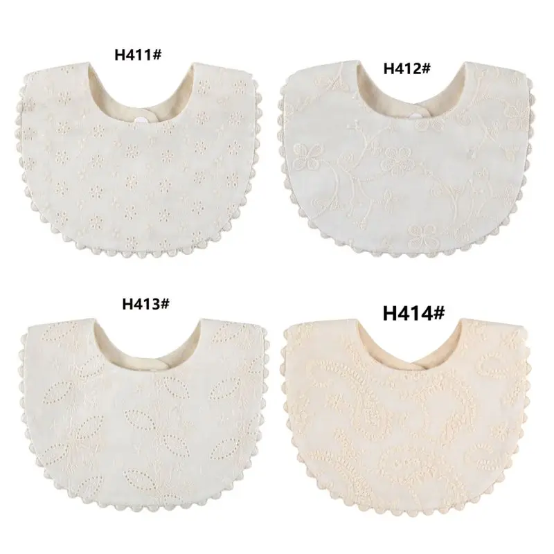 

Newborn Baby Boys Girls Embroidery Saliva Towel Kids Toddler Feeding Burp Cotton Bib Scarf