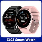 Смарт-часы ZL02 унисекс, с пульсометром и тонометром, с прогнозом погоды, IP67, для Android и Ios