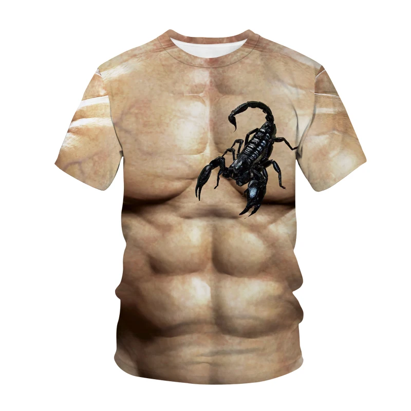 Новинка 2020 3D цифровая печать футболка Hunk muscl для мужчин и женщин летняя забавная