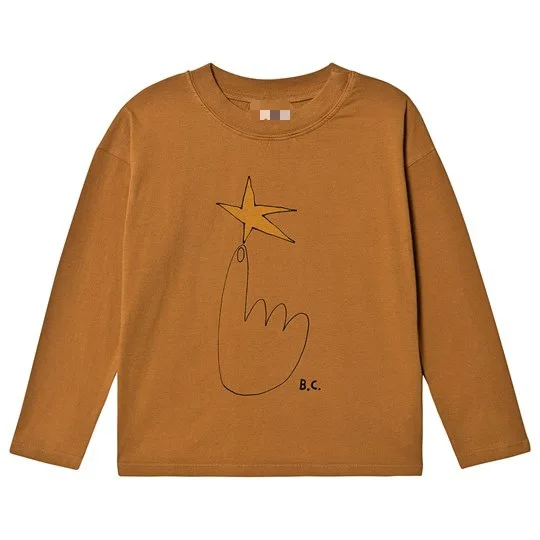hand Осень-зима BC/брендовые Детские футболки для мальчиков, модная одежда для девочек с рисунком футболка с длинным рукавом детские, для малышей хлопковые топы - Цвет: hand