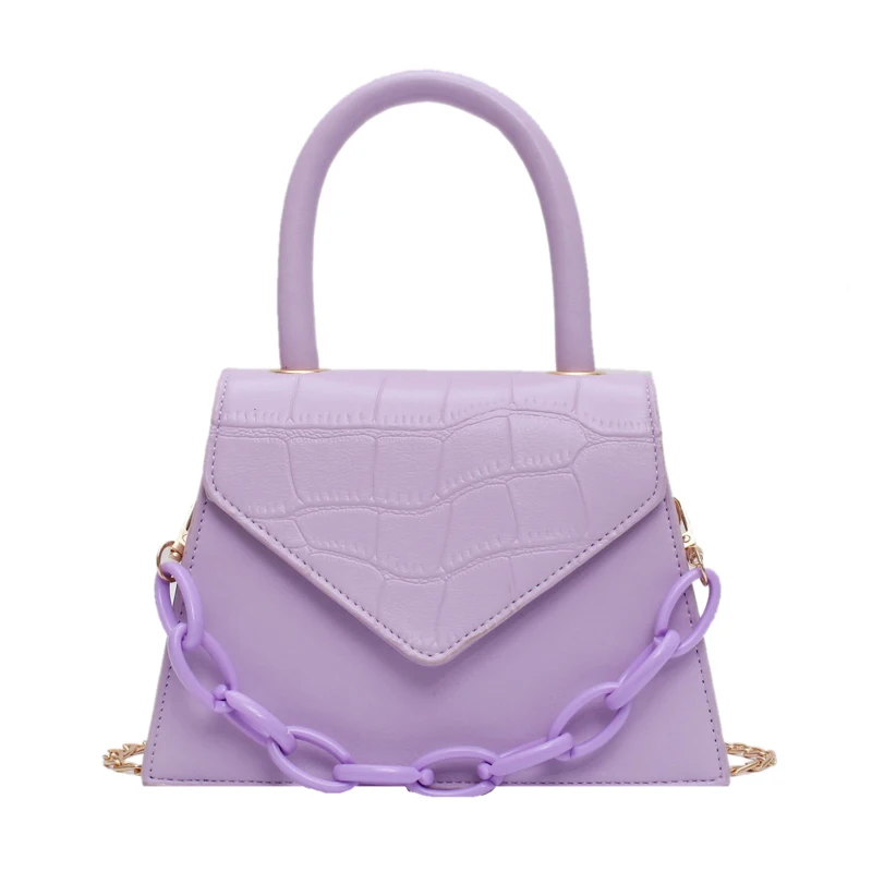 Сумки через плечо с крокодиловым узором для женщин 2020 маленькая сумка цепочкой