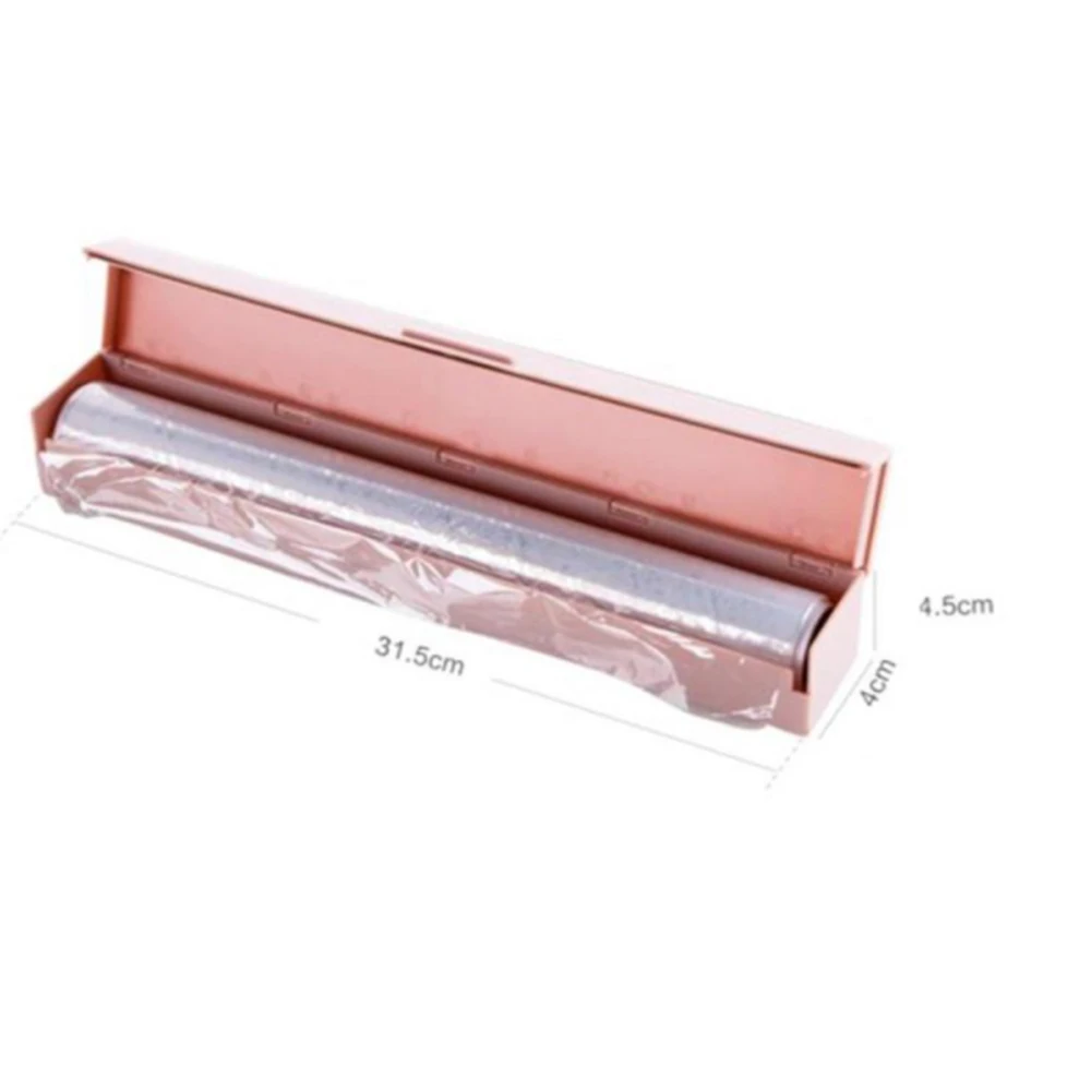 

Plastic Wrap Dispenser Kitchen Tools Cling Food Wrap Cutter Dispenser Film Cutter Storage Holder Kitchen Accessories Cling Wrap