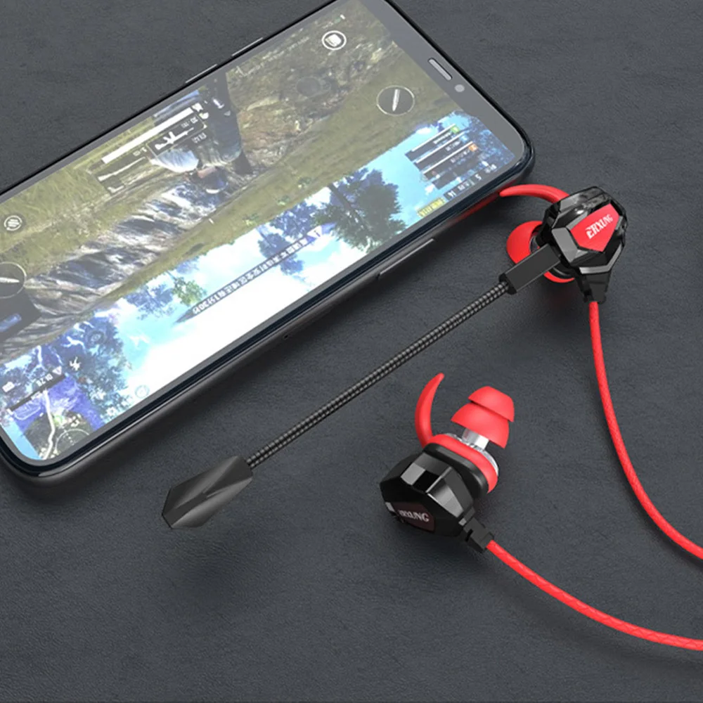 

Gaming Earbud With Microphone Wired In-Ear Headphones For Mobile Phone Headset Gamer With 3.5mm Jack Line
