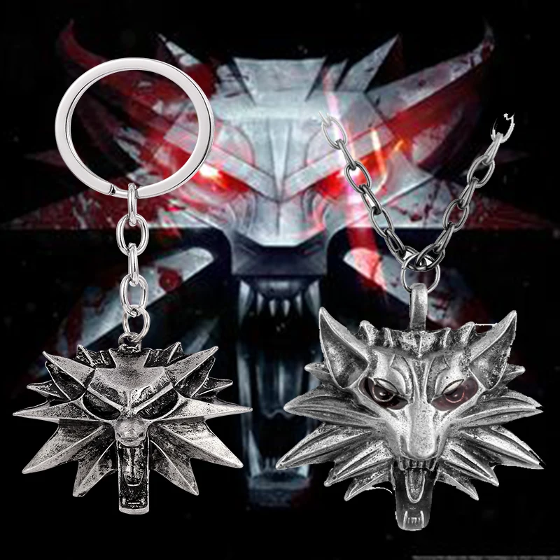 Волшебник Волк Дикая охота 3 волшебника подвеска в виде волчьей головы ожерелье