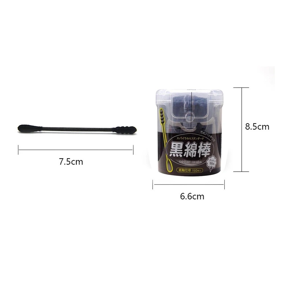 150 шт одноразовый косметический двойной наконечник нос ватный тампон для макияжа