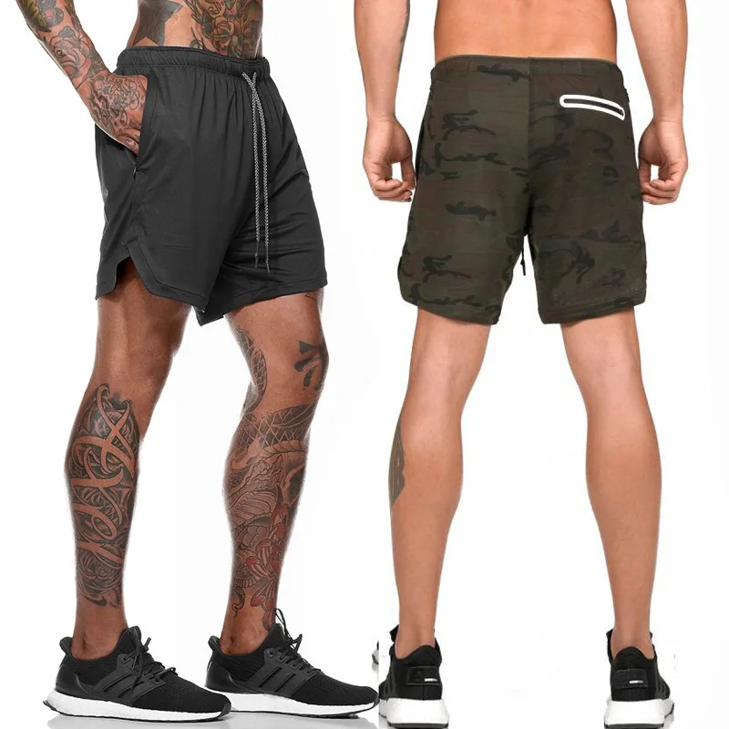 

Summer Running Shorts Men 2 In 1 Quick-Dry Jogger Shorts Gym Sports Short Pants Workout Training Shorts Fitness Casual Shorts