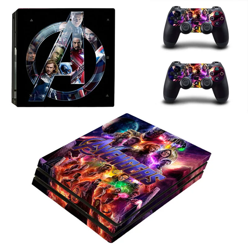 Наклейки Мстители: эндигра PS 4 игровая станция Pro Skin PS4 Sitcker Pegatinas для playstation консоль