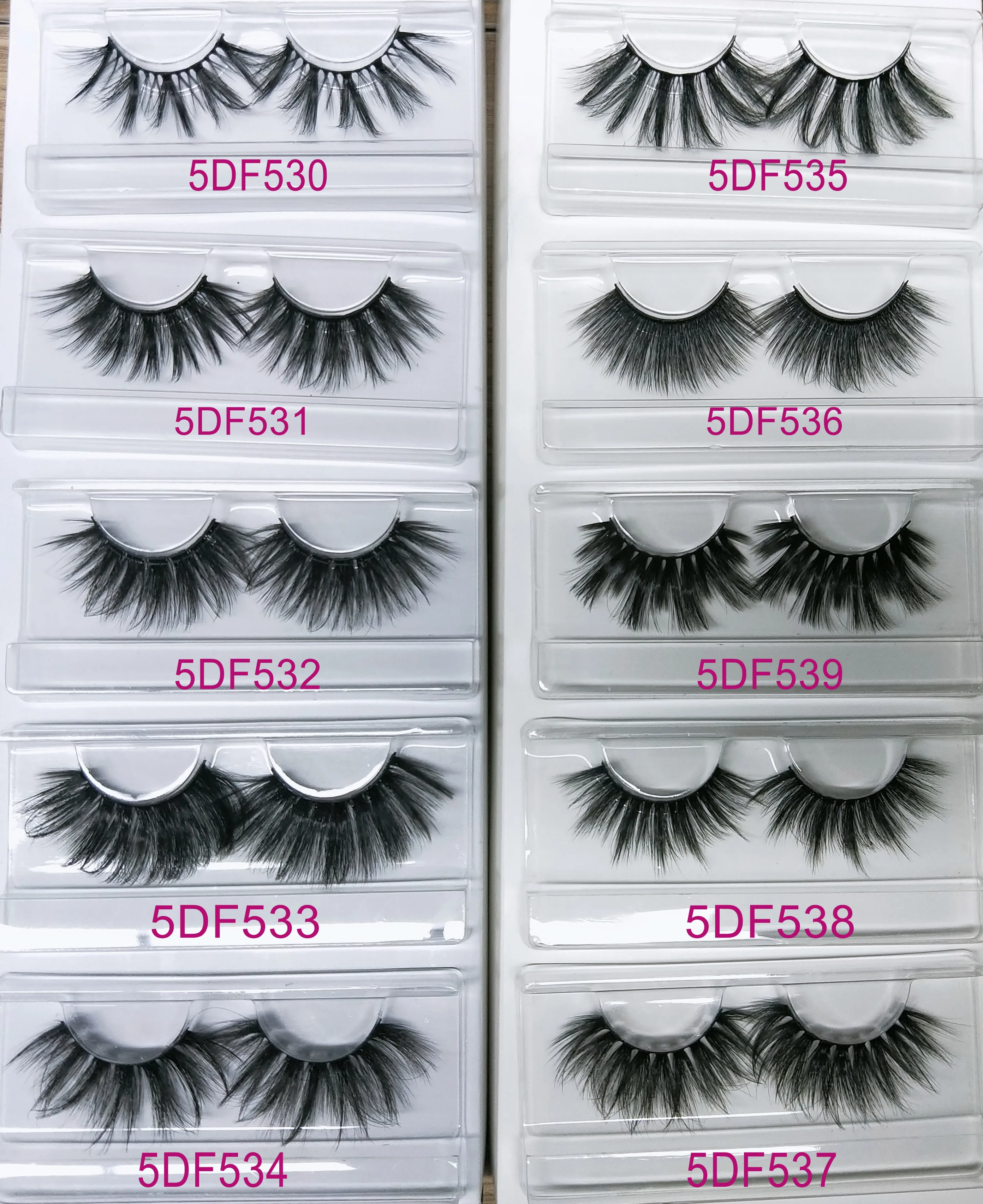 Оптовая продажа 5D 20 мм норковые ресницы ручной работы полная полоса накладные