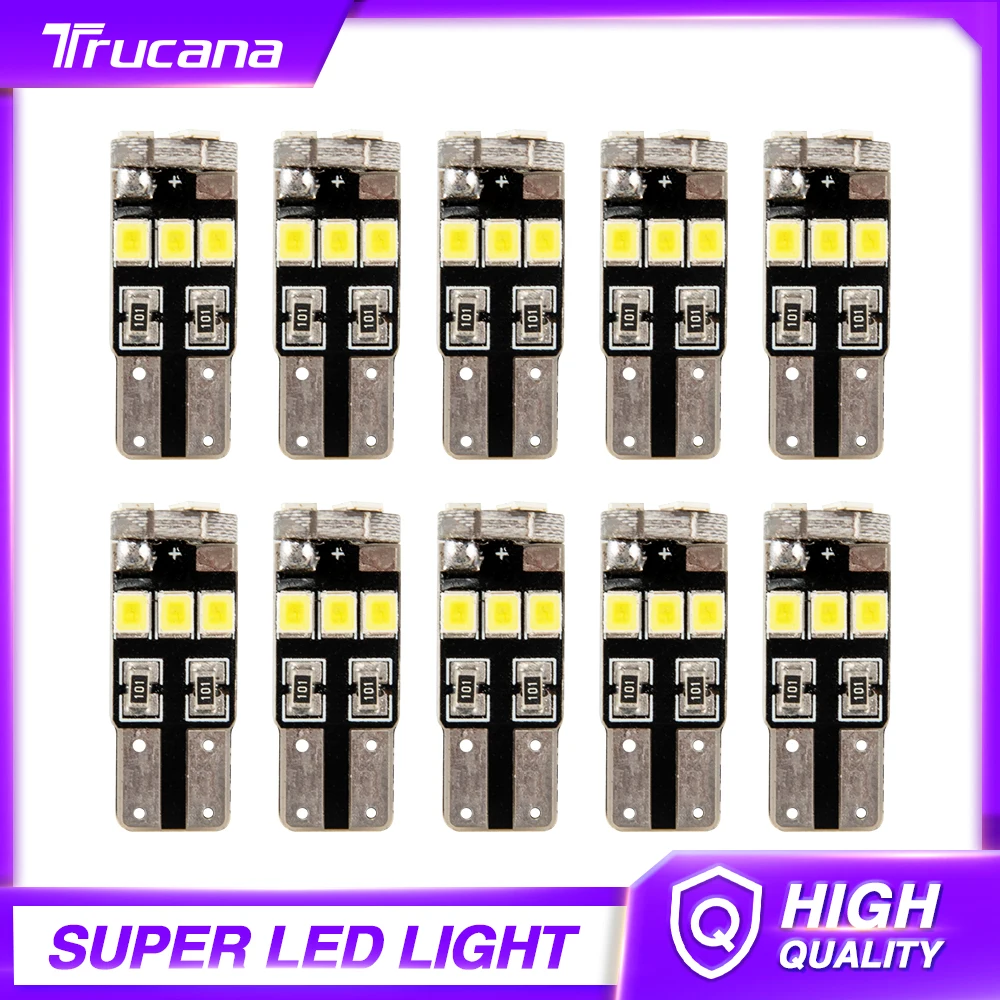

Trucana T10 W5W Led Canbus High Quality Car interior Bulb Canbus For Car lamps Dome Light Auto Wedge Side License Plate led lamp