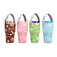 1pc cute cartoon water bottle cover insulated water bottle bag water bottle sleeve with strap drinkware water bottle accessories