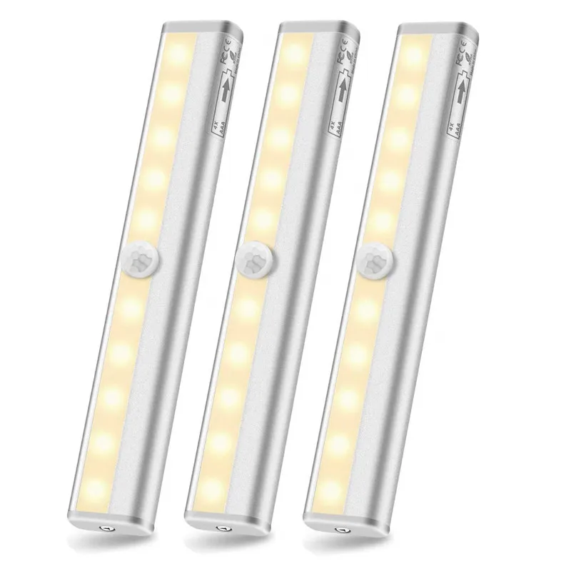 Светодиодный светильник с датчиком движения настенная лампа для шкафа жесткая