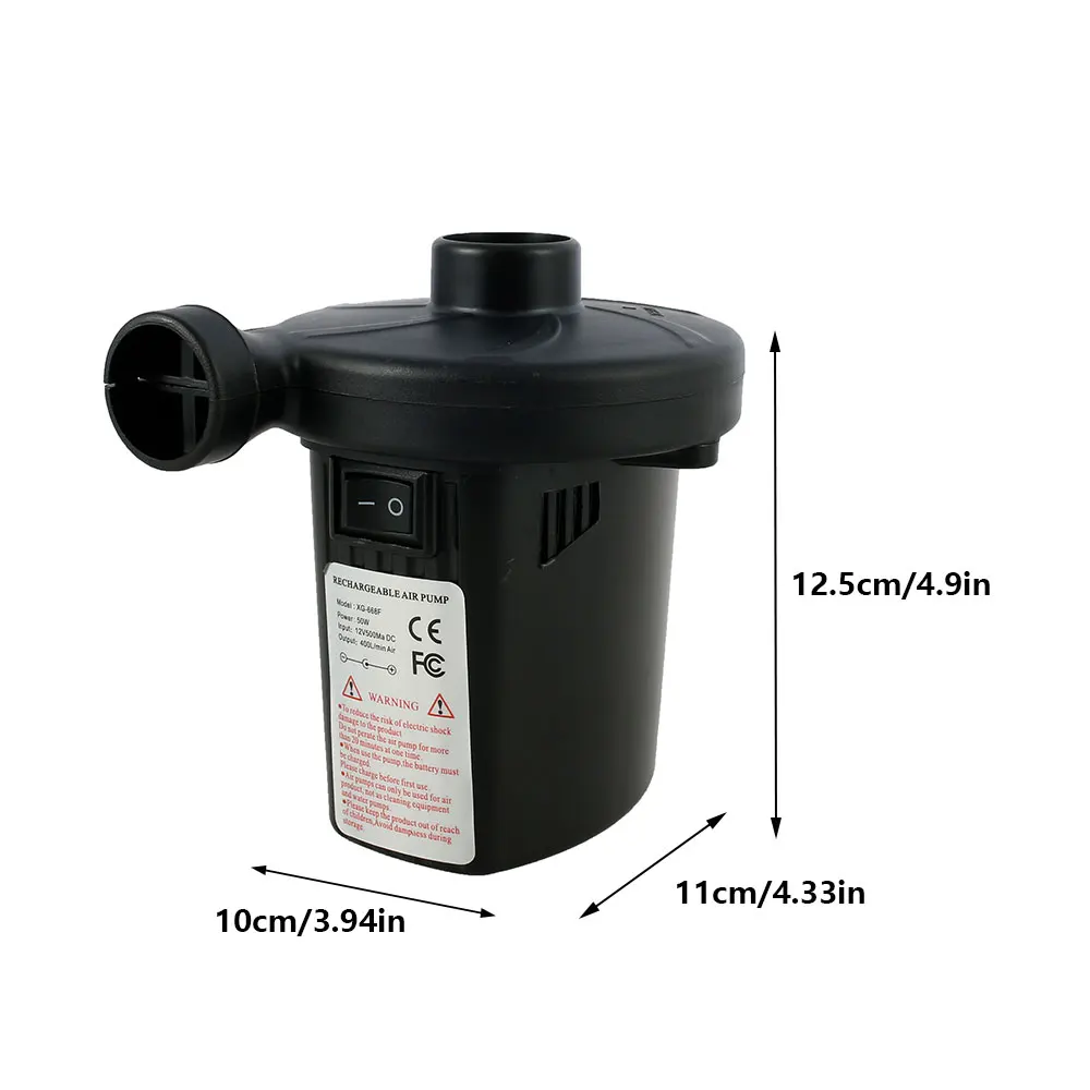 

USB Electric Inflatable Pump Quick Air Filling Compressor 2000mAh Portable Quick Filling Air Pump For Boat Mattress Car Home Use