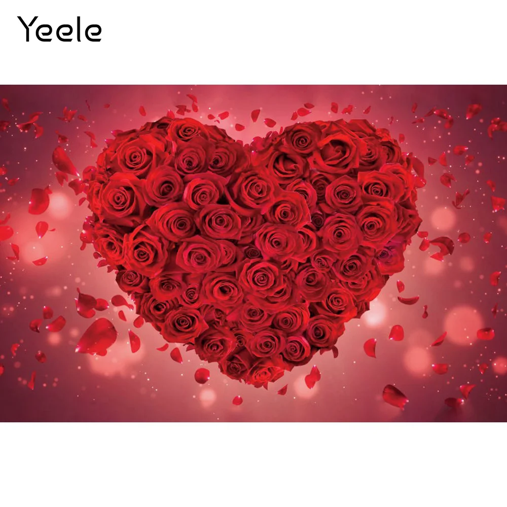 

Yeele День Святого Валентина Любовь Сердце светильник боке юбилей фотографии фон фотографические фоны для фотостудии