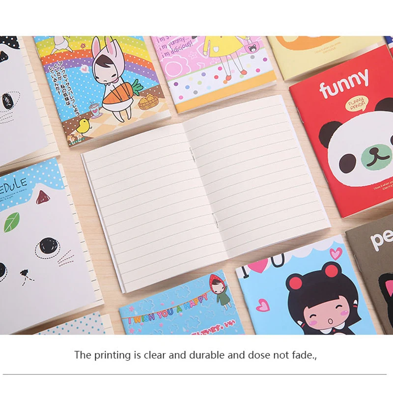 4 шт./компл. Kawaii notebook мини дневник для детей школьная запись 40 страниц подарки