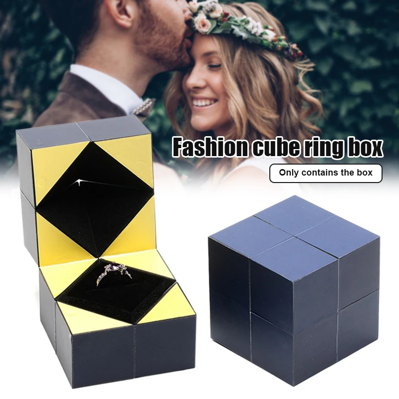 

Puzzle Jewelry Box Magical Ring Box for Valentine's Day Proposal Engagement Wedding