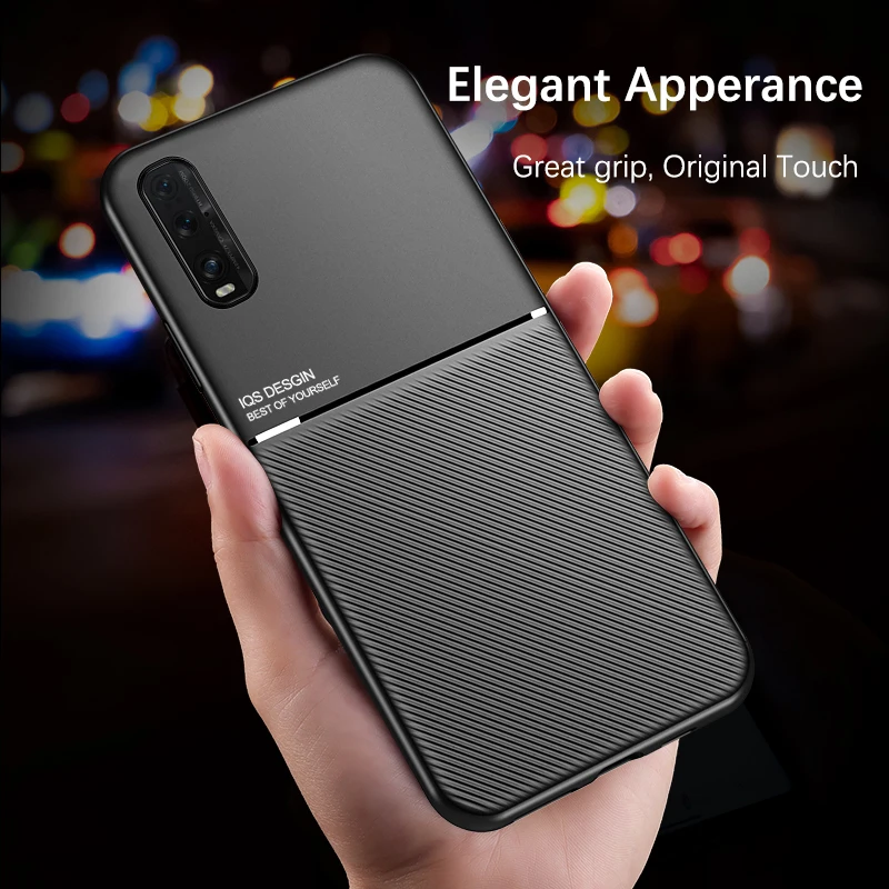 Чехол для телефона OPPO Find X2 Pro роскошный текстурный чехол из искусственной кожи с