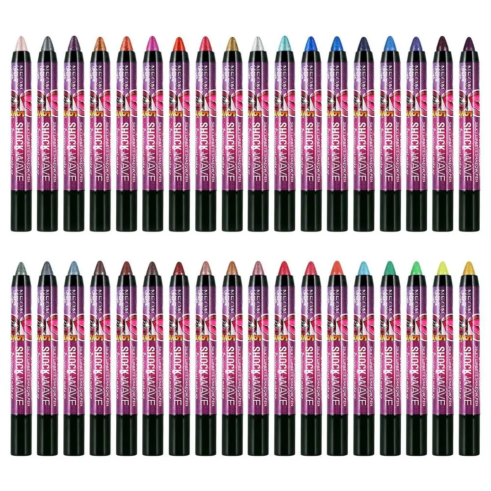 Colored Eyeliner Pencil Set 36 Colors Waterproof Eyeliner Pencil Neon Eye Liners For Women Matte Long Lasting Liners Colorful Ey