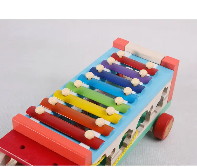 Игрушки музыкальный инструмент Eight ксилофон животные 3D пазл деревянные игрушки