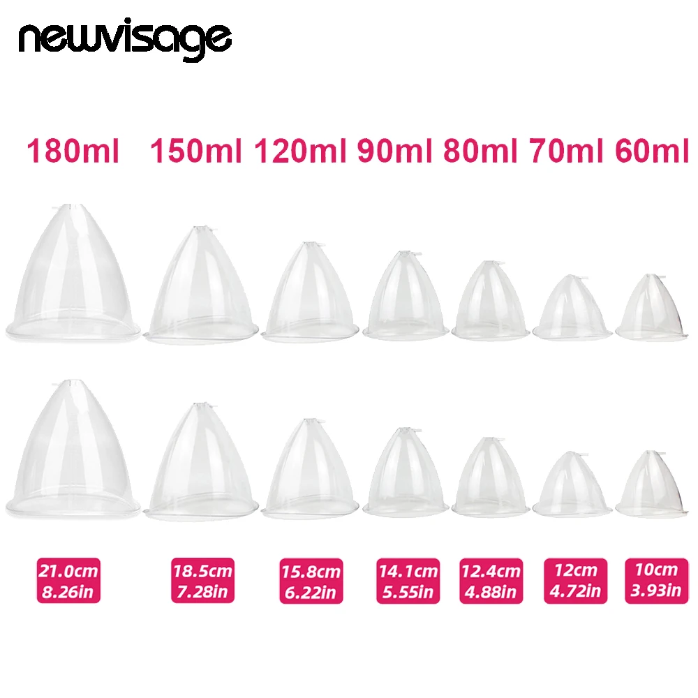 

Vacuum Suction Cups Pump Breast Buttocks Enlargement Enhancment Jar Cupping Therapy Hip Up Lifting Machine Replacement Nozzle