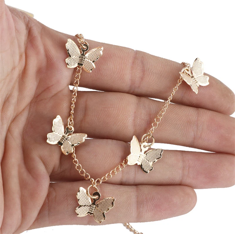 Ожерелье с подвеской бабочкой в эстетике K POP для женщин модная Готическая