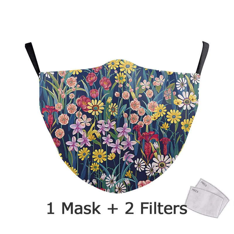 

Reusable Mouth Mask Fabric Face Mask Aztec Printed Windproof Masks Fabric Adult Protective PM 2.5 Dust Washable Mouth Masks