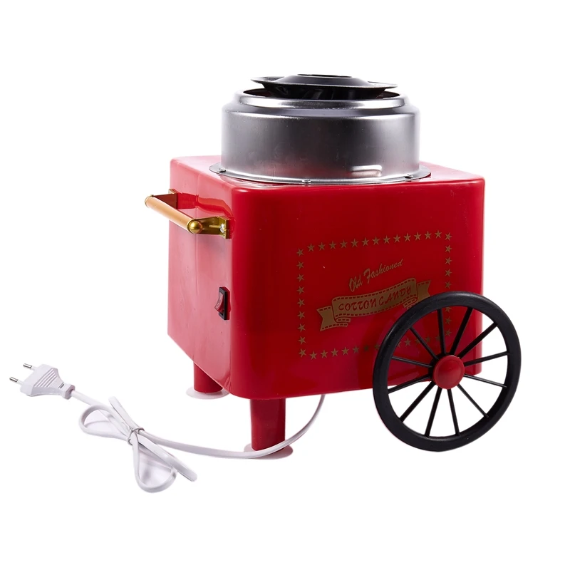 Household Mini Diy Sweet Cotton Candy Machine Electric Retro Sugar Maker Cart Commercial Floss Eu P | Бытовая техника