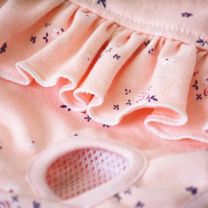 Собака физиологические трусы собаки для девочек розовый комбинезон санитарно