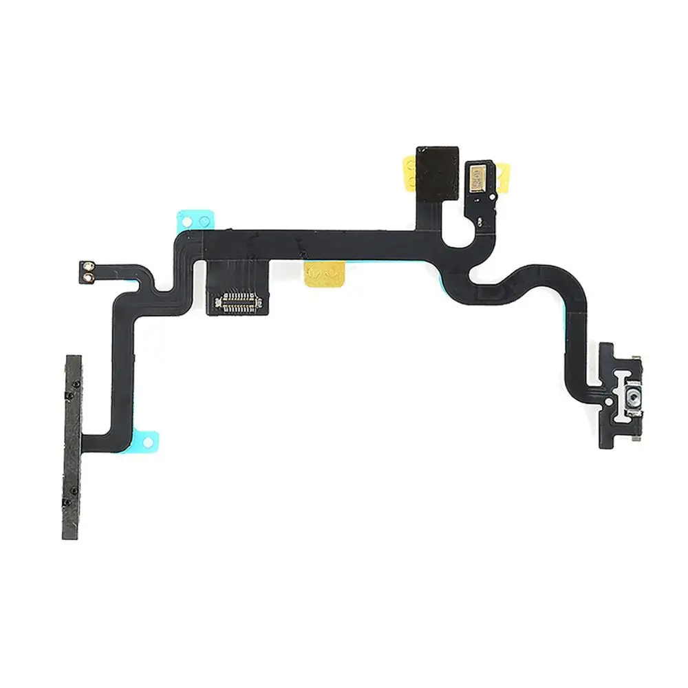 10 шт./лот гибкий кабель с кнопкой включения/выключения громкости для Apple iPhone 6S/7/7