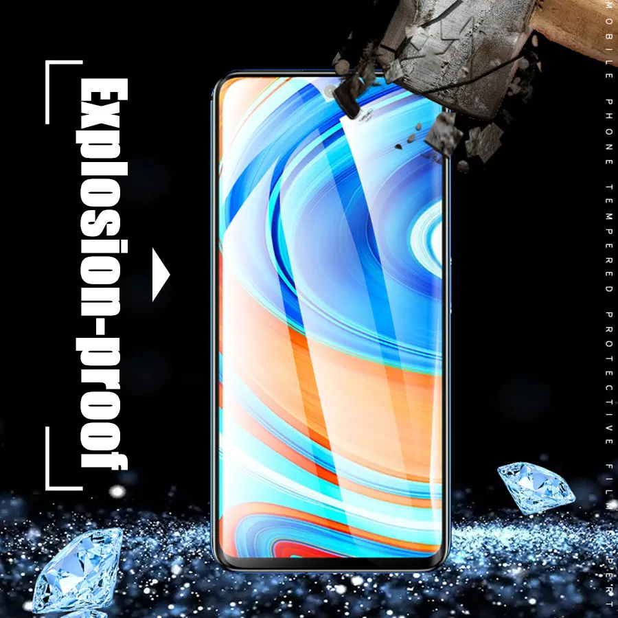 Защитное стекло закаленное 20D для Xiaomi 9 Pro Max 8 8T 7 8A Poco X2 F2|Защитные стёкла и плёнки