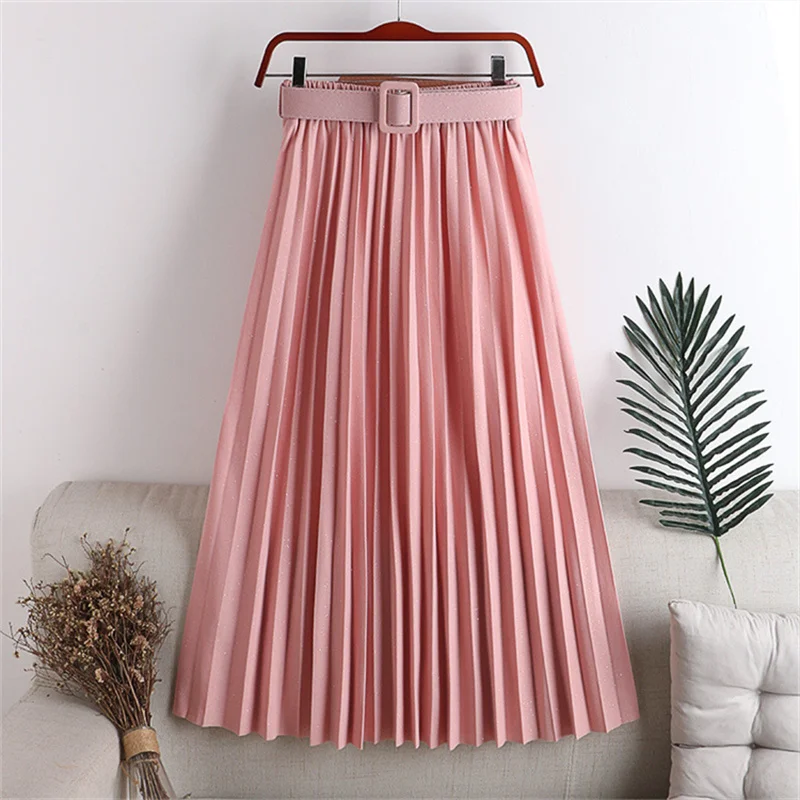 

High waist pleated skirt Slim sexy Mini skirts korean Solid color skirt pleated Casual summer women's skirt Buttocks long skirts