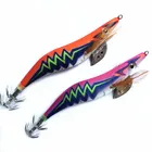 2 шт., приманка для кальмара, 3,5 #, 13,5 см, 20 г, свинцовая головка, крючок для кальмара, наживка в виде светящейся креветки, осьминог, каракатица, Воблер для джиггинга, рыболовная приманка