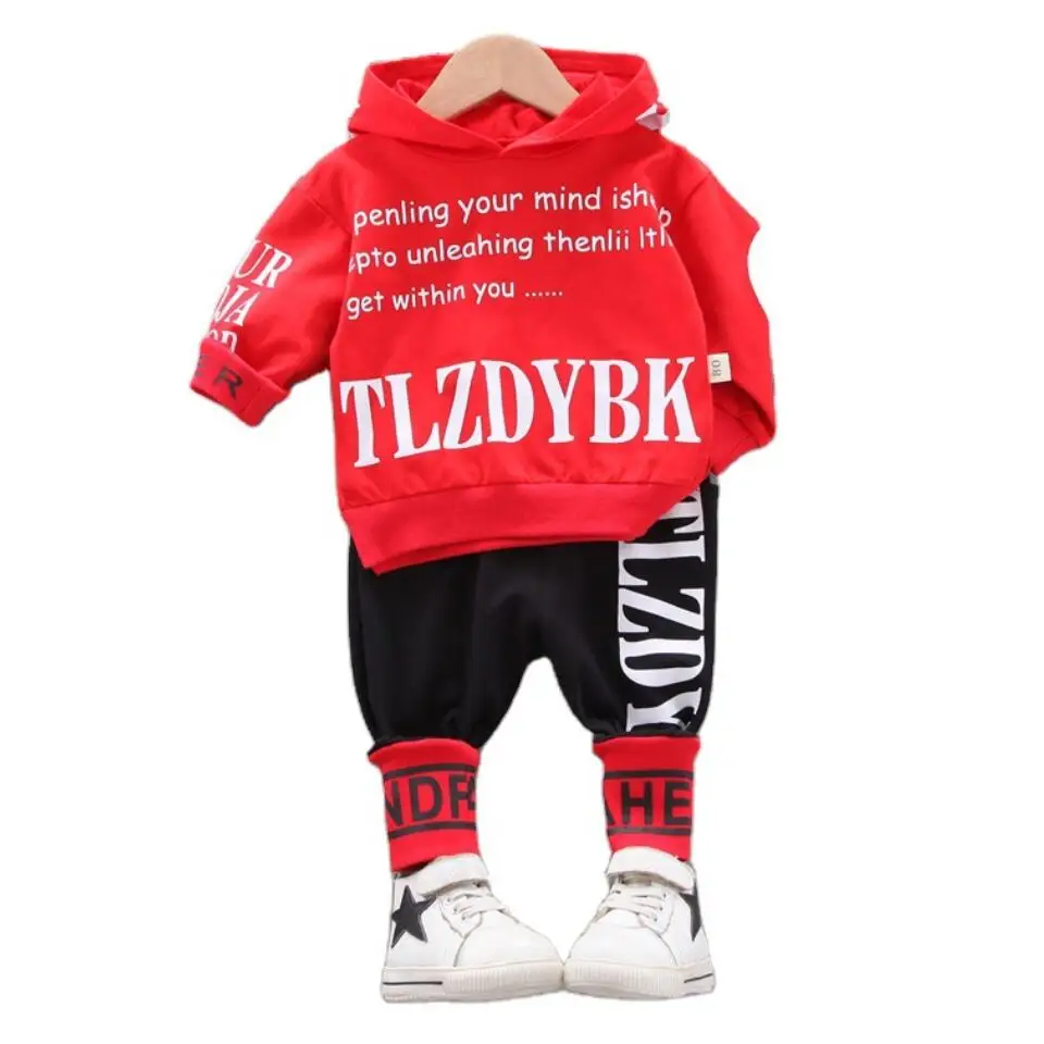 Baby Boy Clothing Set Cotton Spring Autumn Hooded Coat + Pants Children Toddler Tracksuits Kids Clothes Suit Newborn Outfit |