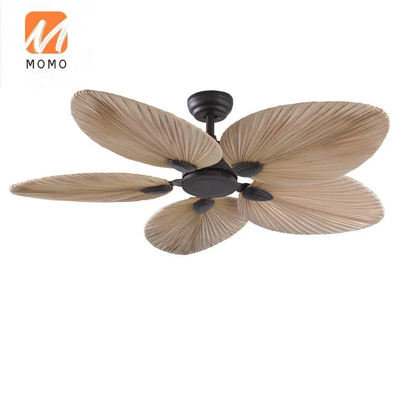 

Eco Friendly Decorative 5, Blade Ceiling Fan Factory Price Trending Palm Leaf Ceiling Fan/