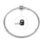 Браслет женский из серебра 925 пробы, 16-21 см, основа цветная змеиная цепь пробы