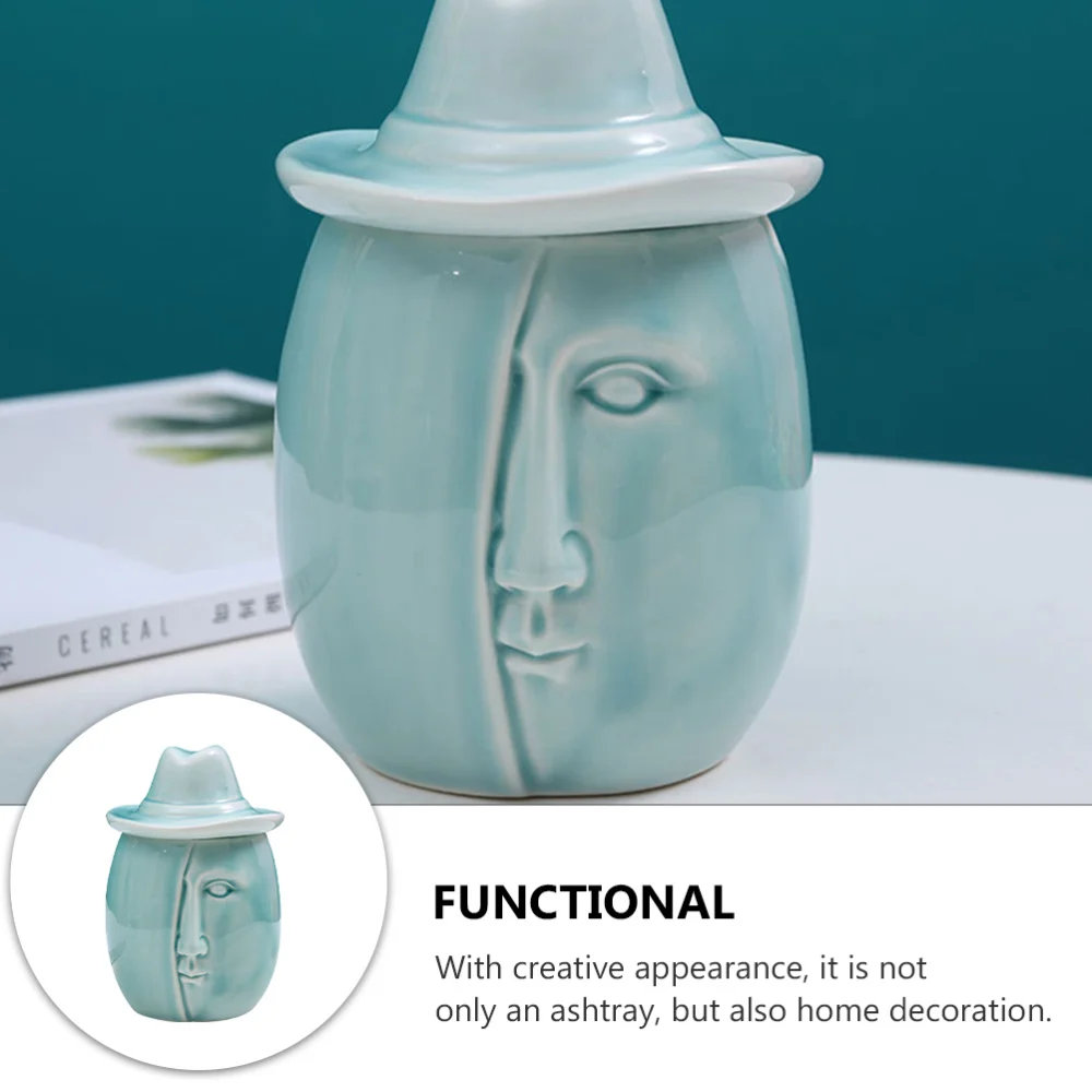 

Unique Ashtray Pretty Cigarette Ashtray Desktop Smoking Ash Container with Lid