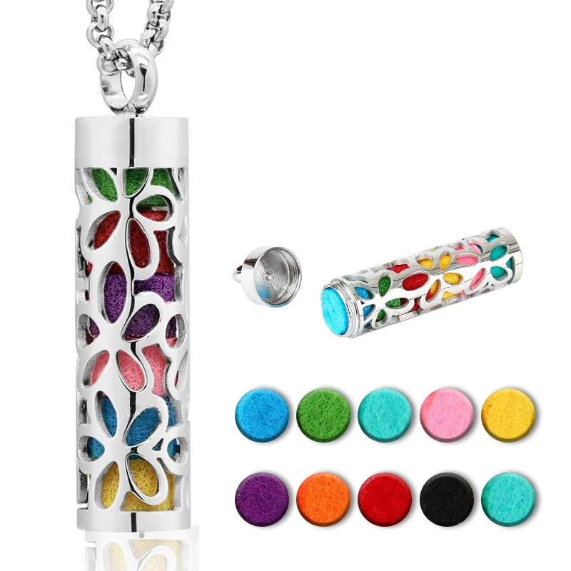 Нержавеющая Сталь цветочный дизайн Арома терапия Ароматерапия Эфирные масла