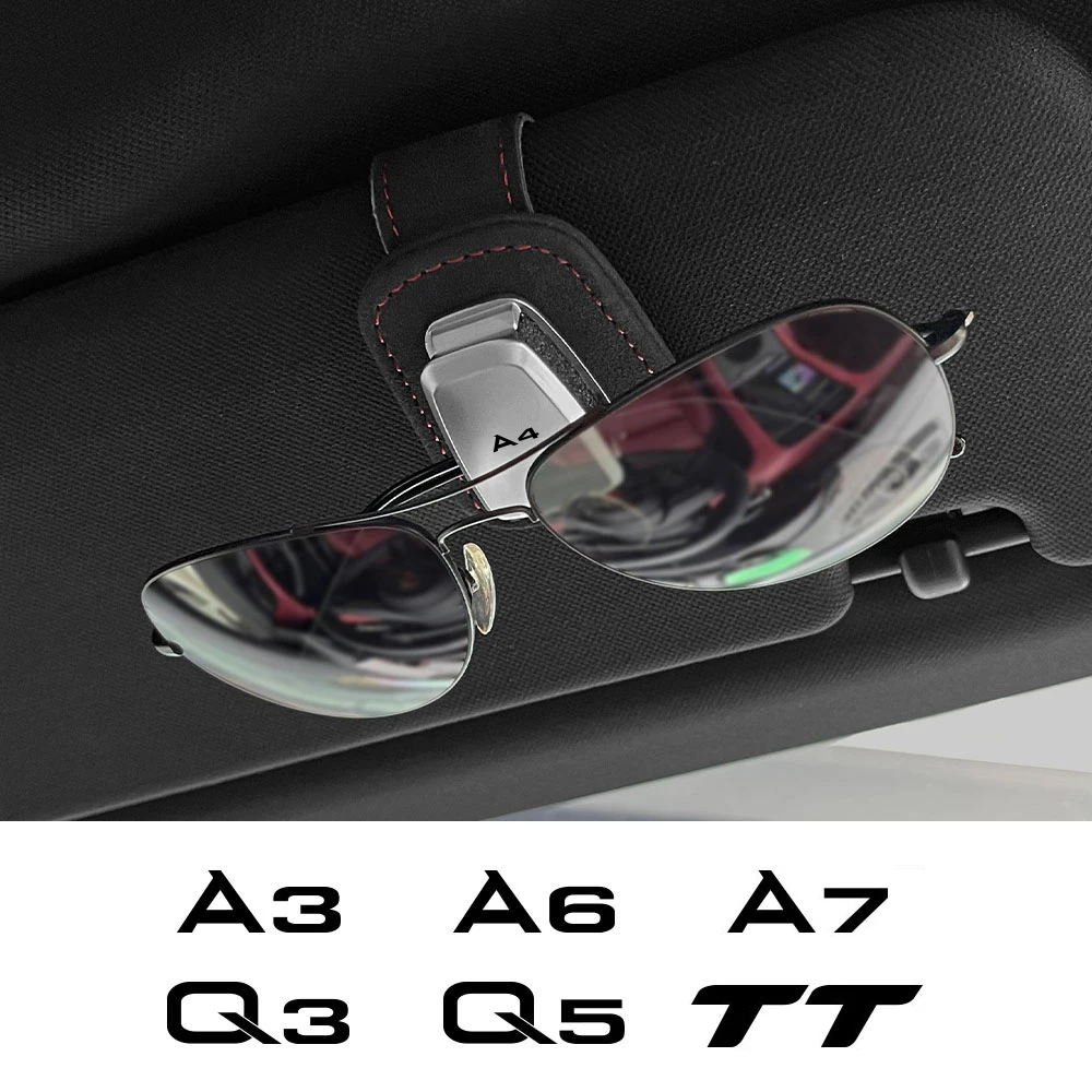 Автомобильный держатель для очков декоративный зажим Audi A4 B8 B9 A3 8P 8V A6 C7 C6 A7 Q5 8R Q7 4L Q3