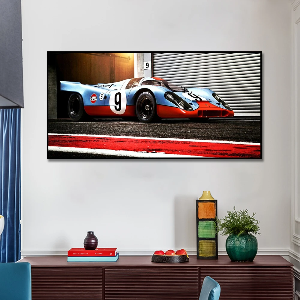

24 Hours Of Le Mans 917 RS Racing Car Poster Painting Canvas Print Nordic Home Decor Wall Art Picture For Living Room Frameless