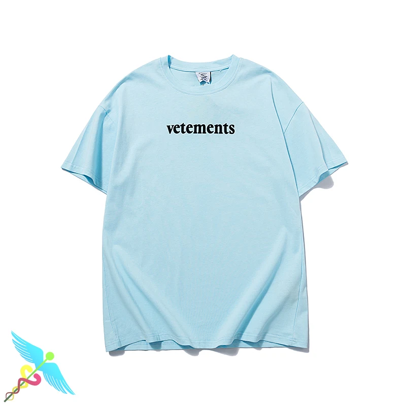 

VETEMENTS T-Shirt Men Women High Quality Embroidery VETEMENTS Tee Shirt Vtm Loose Casual Top O-Neck Tees Casual Summer
