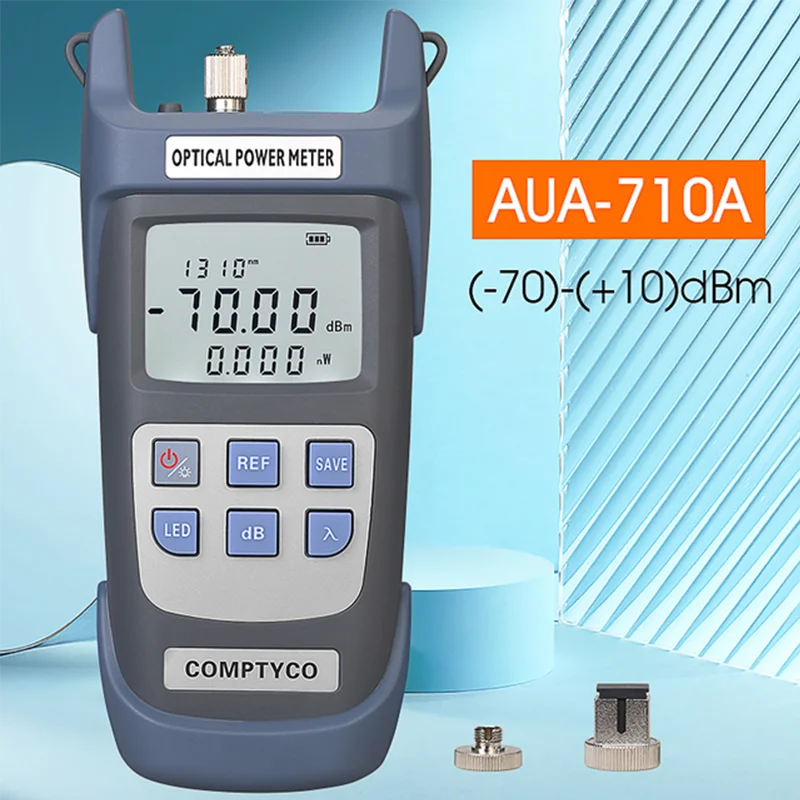 

FTTH волоконно-оптический измеритель мощности AUA-G710A/B волоконно-оптический кабель тестер-70 дБм ~ + 10 дБм SC/FC разъем светодиодный светильник ка