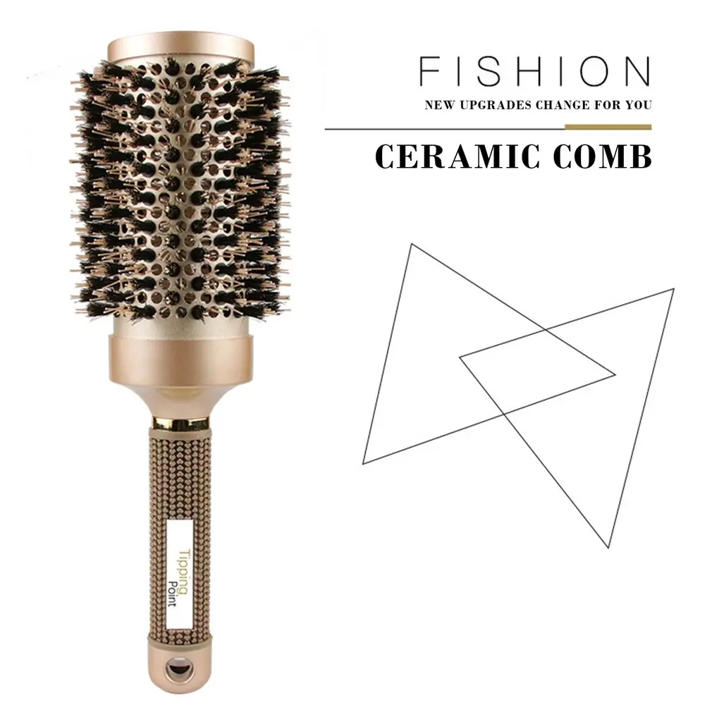 Золотой цилиндр вьющиеся волосы расческа профессиональный стиль