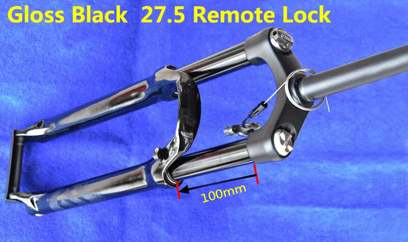 Gloss Black 275 Remo EPIXON SR SUNTOUR Велосипедная вилка EPICON 26/27. 5/29er горная Велосипедная вилка MTB амортизирующая передняя вилка для путешествий 100 мм - Цвет: Gloss Black 275 Remo