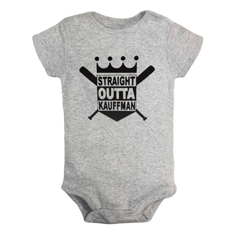 Ромпер прямой из города Канзас-Сити KC для мальчиков и девочек с коротким рукавом