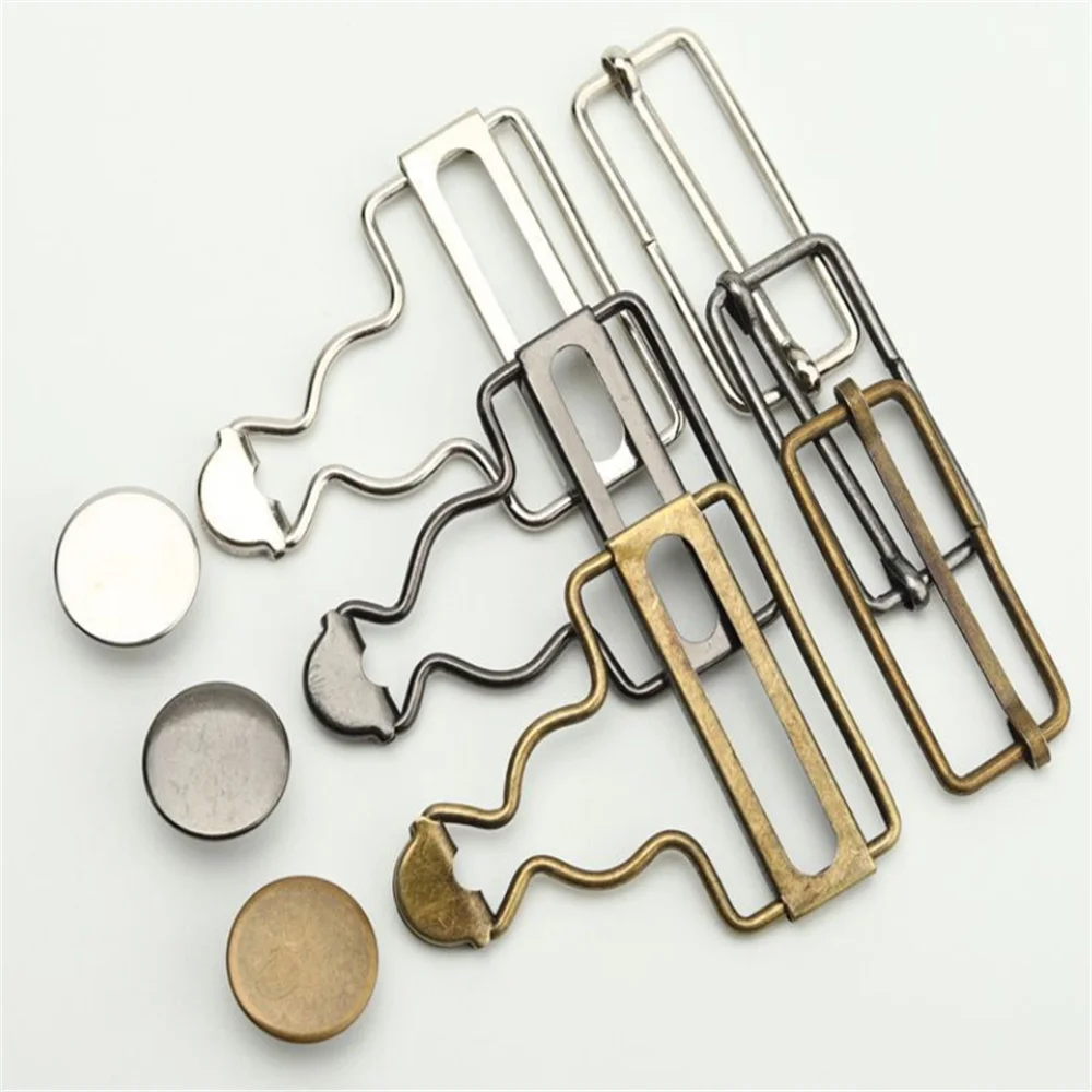 

Retro Vintage Jean Pants Button Hook Buckles Bib Pants Button Hook Accessories Metal Hoist Buckle Adjustment Tool